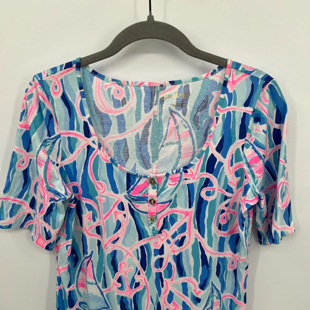 Lilly Pulitzer Gavyn Henley T-shirt dress - Picture 3 of 11